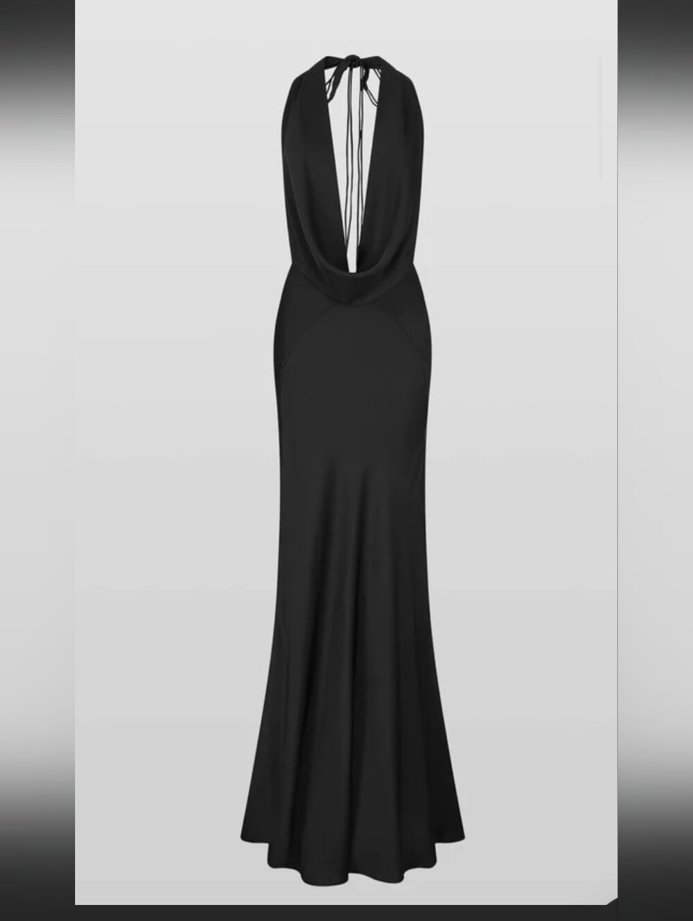 Rat & Boa DONYALE Backless Cowl Neck Evening Dress